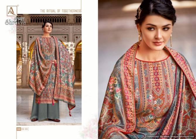 Alok Shravya Digital Printed Velvet Wear Pashmina Collection